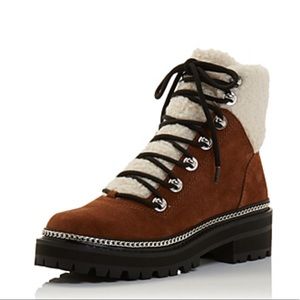 Aqua Women's Frost Lace Up Booties In Whiskey